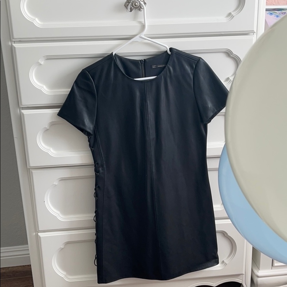Zara Faux Leather Dress